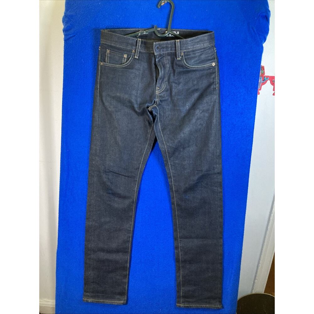 Uniqlo Women's Selvedge Slim Straight Jeans Japanese Kaihara Denim Size 4 - Picture 15 of 16